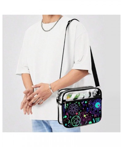 Clear Bag Stadium Approved - Clear Crossbody Bag for Women and Men Purse Bag for Concerts Sports Events Pattern (357) $12.17 ...