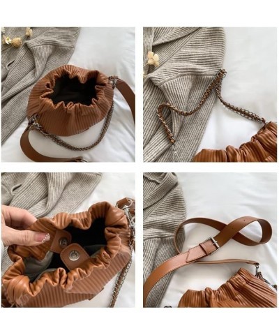 Shoulder Bag Handbag Tote Bag For Women Dual Shoulder Straps PU Made For Girls Brown $26.94 Totes