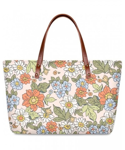 Women Travel Bag Large Expandable Weekender Carry-on Tote Gym Workout Hippie Flower $26.21 Totes