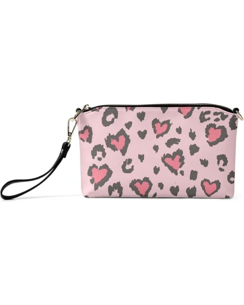 Clutch Purses for Women Zipper Wallet Purses and Handbags Adjustable Straps Crossbody Purses for Formal Pink Leopard $17.35 T...