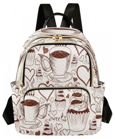 Cartoon Forest Mushrooms Women Backpack Purse Ladies Fashion Shoulder Bag Daypack Travel Bag 7.5L Multicolor7 Medium $15.19 B...