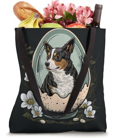 Funny dog in the egg Design dog owner Humor Sarcastic puppie Tote Bag $9.69 Totes