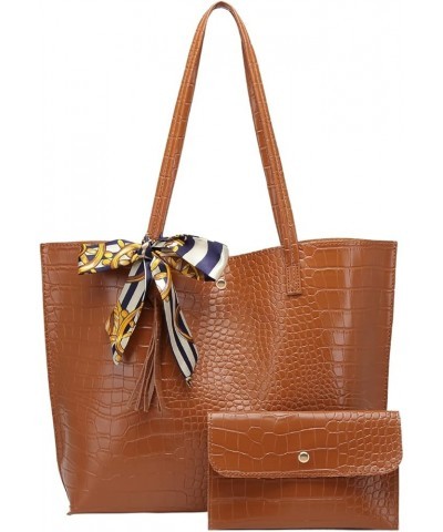 Women's Tote Shoulder Bag Yellow Brown $11.21 Totes