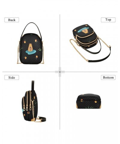 Capybara Crossbody Bags for Women Quilted Chain Crossbody Purses Trendy Cross Body Phone Purse Handbag Capybara 11 $11.18 Cro...