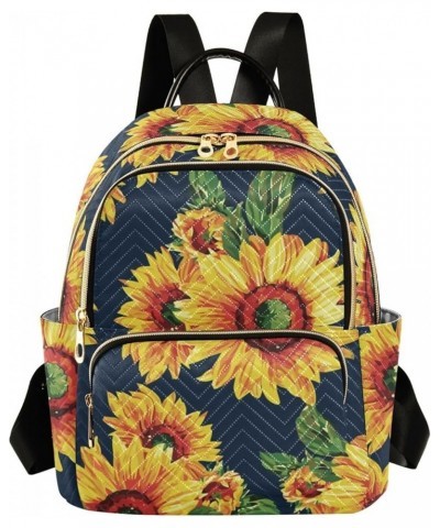 Beautiful Sunflowers Flower Women's Backpack Purse Causal Daypack Work Travel College Business Trip Bag Shoulder Bag Small $1...