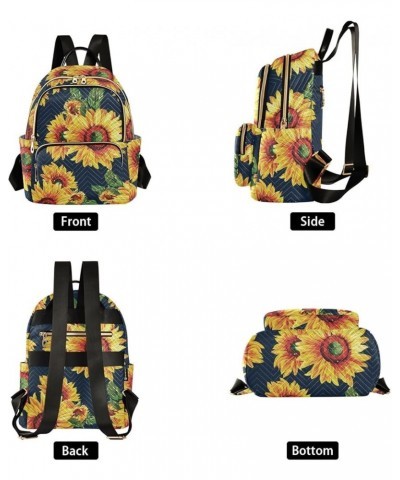 Beautiful Sunflowers Flower Women's Backpack Purse Causal Daypack Work Travel College Business Trip Bag Shoulder Bag Small $1...