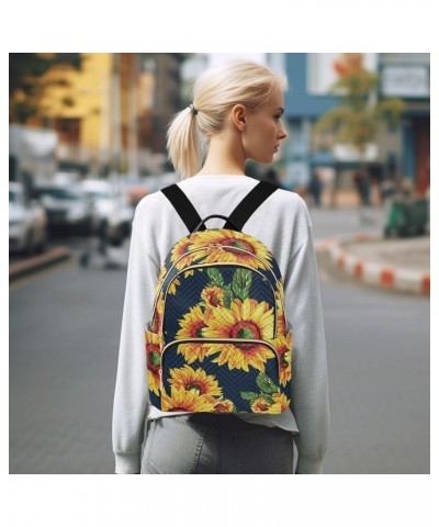 Beautiful Sunflowers Flower Women's Backpack Purse Causal Daypack Work Travel College Business Trip Bag Shoulder Bag Small $1...