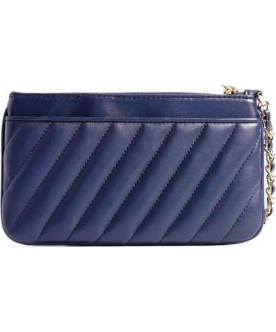 Rose Medium Quilted Top Zip Chain Wristlet Navy $46.36 Totes