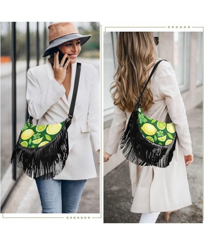 Women Fringe Tassel Cross Body Bag Leisure Shoulder Bag Color071 $12.69 Crossbody Bags