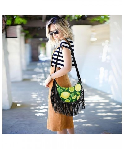 Women Fringe Tassel Cross Body Bag Leisure Shoulder Bag Color071 $12.69 Crossbody Bags