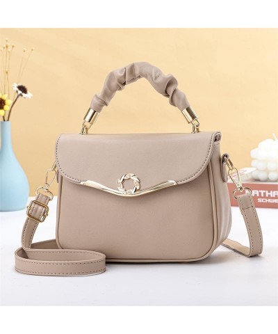 Women's Sweet Simple Bag Simple Small Square Bag Crossbody Handbags Cute Purses Leather Designer Handle Bags Green $21.59 Han...