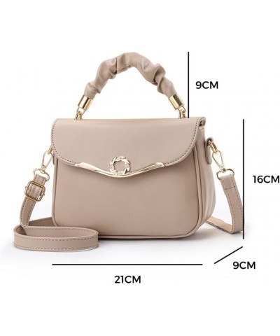 Women's Sweet Simple Bag Simple Small Square Bag Crossbody Handbags Cute Purses Leather Designer Handle Bags Green $21.59 Han...