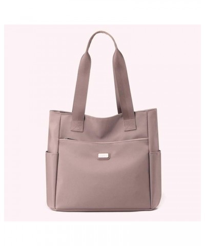 Waterproof Nylon Shoulder Bag Versatile Lightweight Handbag Work Travel Bag Women Top Handle Bag 2 $9.79 Hobo Bags