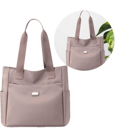 Waterproof Nylon Shoulder Bag Versatile Lightweight Handbag Work Travel Bag Women Top Handle Bag 2 $9.79 Hobo Bags