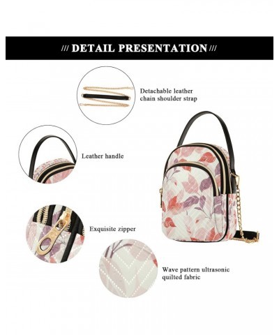 Autumn Leaf Crossbody Handbags for Women Casual Leather Shoulder Phone Purse $14.55 Crossbody Bags