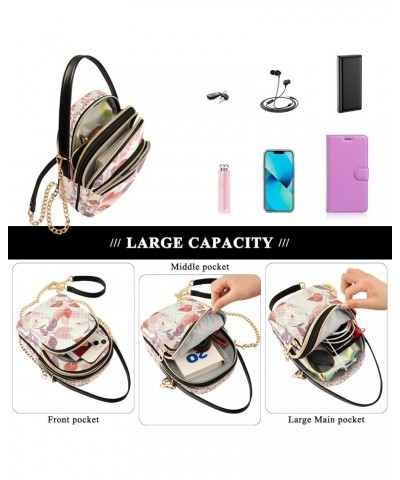 Autumn Leaf Crossbody Handbags for Women Casual Leather Shoulder Phone Purse $14.55 Crossbody Bags