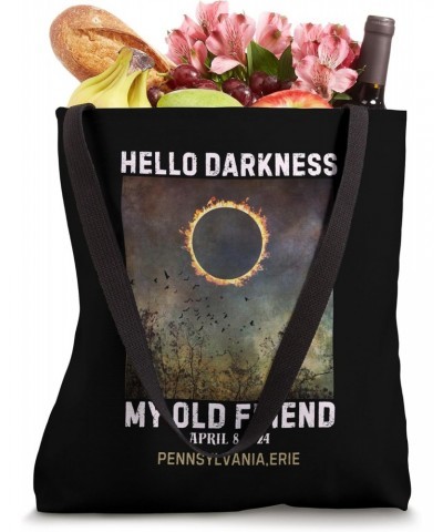 Hello Darkness My Friend Total Solar PENNSYLVANIA,ERIE Tote Bag $9.89 Totes