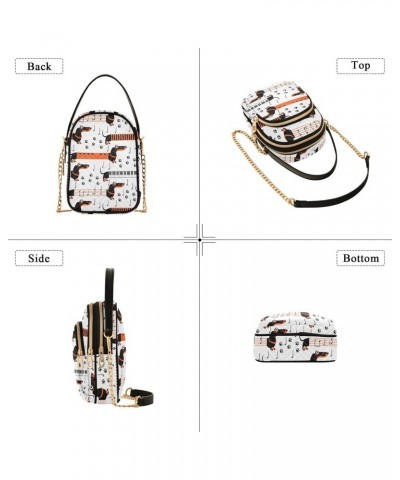 Joko lvery Dachshund Dogs Cross Body Purse Chain Crossbody Bags Shoulder Bag Handbag for Work Women Gifts $11.21 Crossbody Bags