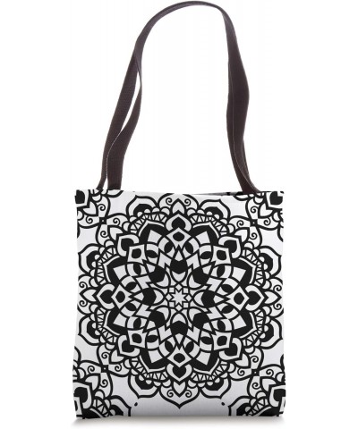 Psychedelic Mandala Totes and Pillows Tote Bag $16.23 Totes