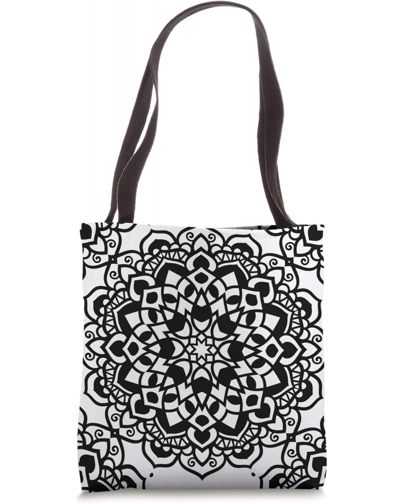 Psychedelic Mandala Totes and Pillows Tote Bag $16.23 Totes