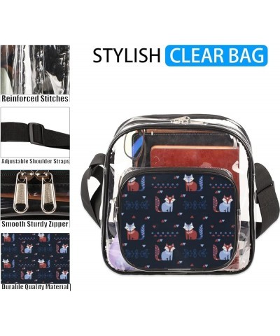 Clear Crossbody Bag Gift for Women-See Through PVC Messenger Handbag for Concert Sports Events Amusement Park Multi6 $11.56 S...