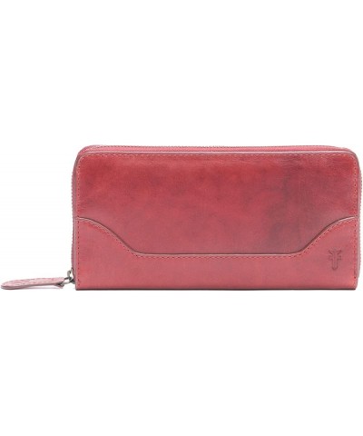 Melissa Zip Around Leather Wallet Burgundy $41.27 Wallets