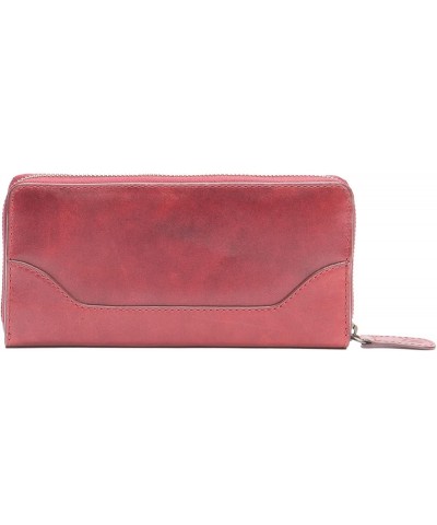 Melissa Zip Around Leather Wallet Burgundy $41.27 Wallets