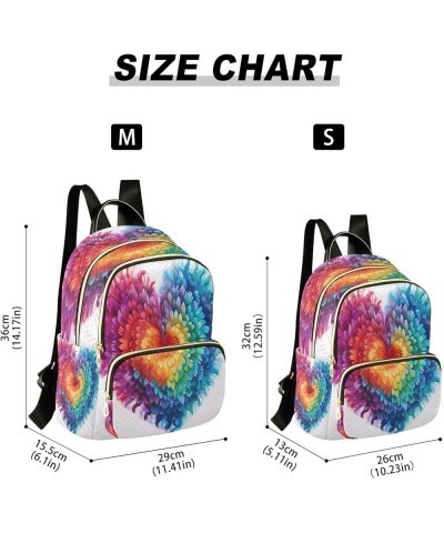 Fashion Backpack Mini Backpack Purse Casual Daily Backpack Purple Yellow Blue Heart for Travel for College Work Small $13.60 ...