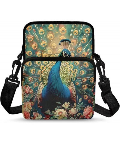 Universal Sling Crosbody Bags for Women Men Teens Over 5 Peacock $13.56 Crossbody Bags