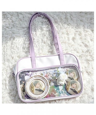 Cute Ita Bag Multi-Purpose Crossbody Bag Messenger Bag Shoulder Tote Bag Purse Kawaii Anime Pin Display Bag for Cosplay Pink ...