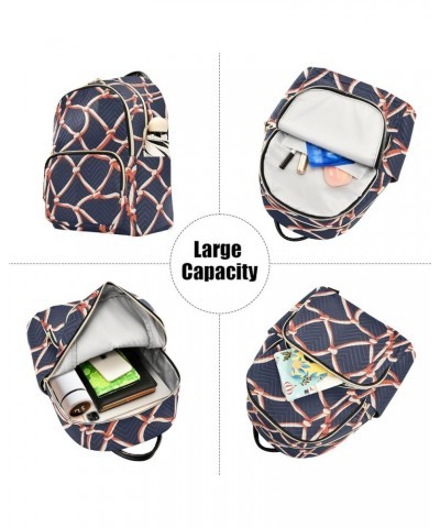 Network Pattern Fashion Backpack Purse for Women, Casual Daypacks, Ladies Gift for Traveling Hiking Multicolor Small $17.35 B...