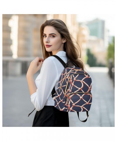 Network Pattern Fashion Backpack Purse for Women, Casual Daypacks, Ladies Gift for Traveling Hiking Multicolor Small $17.35 B...