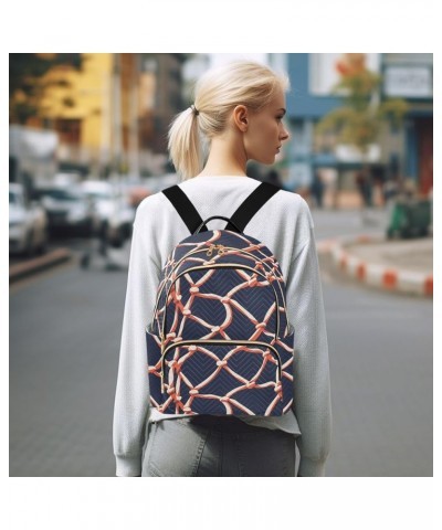 Network Pattern Fashion Backpack Purse for Women, Casual Daypacks, Ladies Gift for Traveling Hiking Multicolor Small $17.35 B...