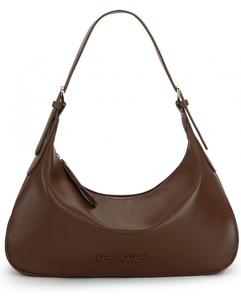 MEDIUM Shoulder Hobo Bags for Women Trendy Purses Leather Clutch Purse and Handbags Medium-coffee $10.50 Shoulder Bags