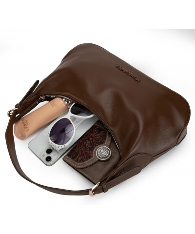 MEDIUM Shoulder Hobo Bags for Women Trendy Purses Leather Clutch Purse and Handbags Medium-coffee $10.50 Shoulder Bags