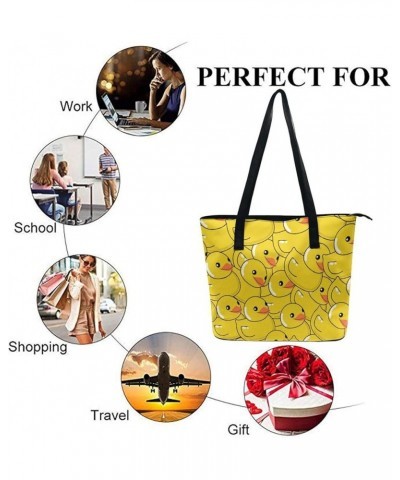 Large Capacity Work Tote Bags Leather Commuter Bag Handbags With Zipper Color278 $18.28 Shoulder Bags