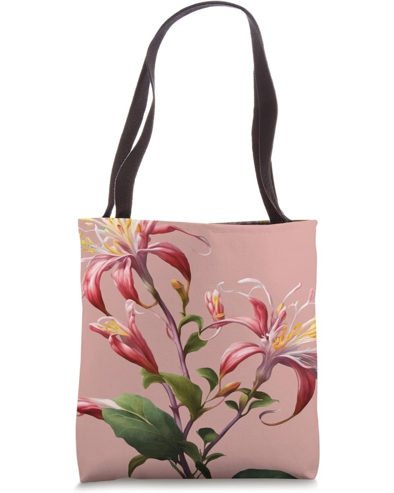 Honeysuckle Vine Artistic And Stylized Tote Bag $12.92 Totes