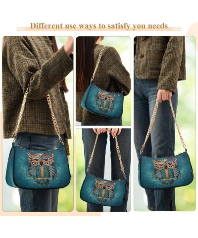 Small Chain Shoulder Bag for Women Travel Hobo Tote Handbag Clutch Purse with Zipper Multicolor 23 $15.50 Totes