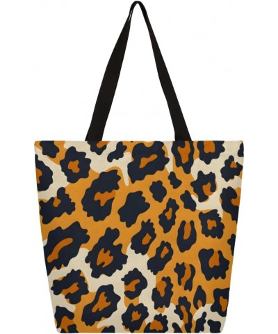 Adorable Animal Patterns Canvas Tote Bag - Perfect for Casual Outfits $12.18 Totes