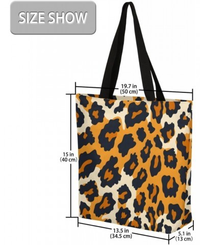 Adorable Animal Patterns Canvas Tote Bag - Perfect for Casual Outfits $12.18 Totes