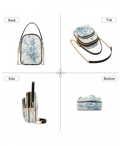 Quilted Crossbody Bags for Women,Flower Women's Crossbody Handbags Small Travel Purses Phone Bag $12.09 Crossbody Bags