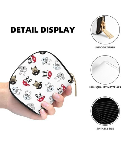 Unique Accordion Credit Card Case Wallet for Women Girls, Dog Traces Cute Puppy Paw Art Very Interesting PU Leather Card Hold...