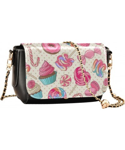 Colorful Sweet Candy Macaroon Anti Theft Crossbody Bag Women Fall Mini Shoulder Bag with Credit Card Slots Fashion Waist Pack...