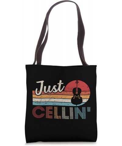 Cello Player Just Cellin' Cello Musician Tote Bag $12.14 Totes