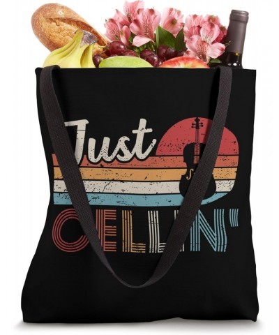 Cello Player Just Cellin' Cello Musician Tote Bag $12.14 Totes