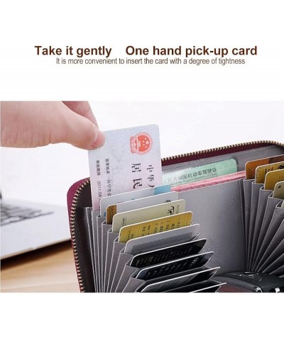 Leather Wallet RFID/NFC Blocking Wallets Coin Purse Large Credito Card Holder Wallets and Card Holders,24 Anti Credit Card Ho...