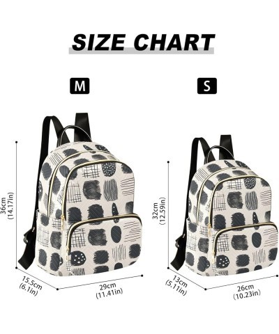 Quilted Backpacks Gold Lines Blue Marble Pattern Casual Backpack Travel Backpack with Luggage Strap Geometric Dots Medium $19...