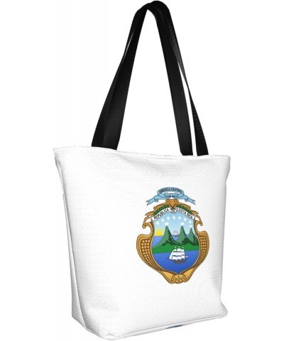 Coat of Arms of Costa Rica Women'S Casual One Shoulder Carry Shopping Bag Large Capacity Working Storage Handbag $14.35 Shoul...