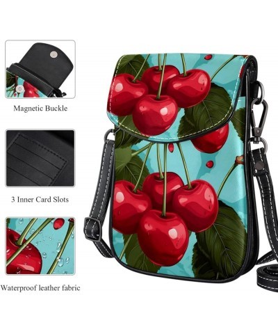 Classic PU Leather Phone Bag - Durable Cell Phone Wallet, Convenient Crossbody Purse Grape Print Multicoloured3 $14.29 Crossb...