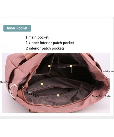 Nylon Tote Bag for Women Waterproof Cross Body Handbags Purses with Zipper Pocket Shoulder Bag Ladies Casual Satchel Black $1...